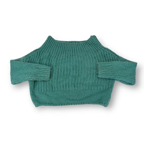 Kayla’s Armoire Green Fuzzy Sweater Size Large - Picture 1 of 5